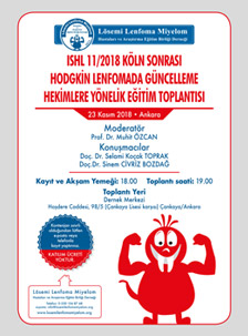 ISHL 11/2018 KÖLN Sonrası HODGKİN Lenfomada Güncelleme Hekimlere Yönelik Eğitim Toplantısı